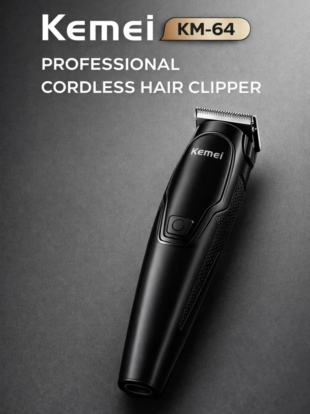 Kemei KM-64 профессиональная беспроводная машинка для стрижки 