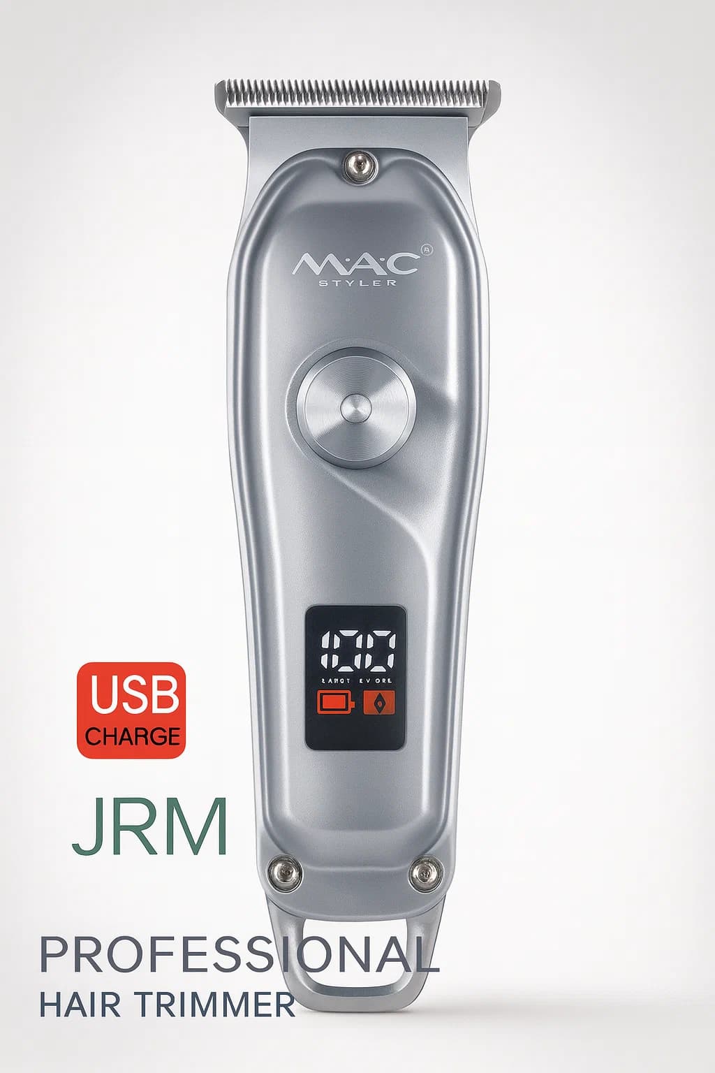 MAC Styler MC-072 машинка для стрижки волос и бороды, USB, с дисплеем