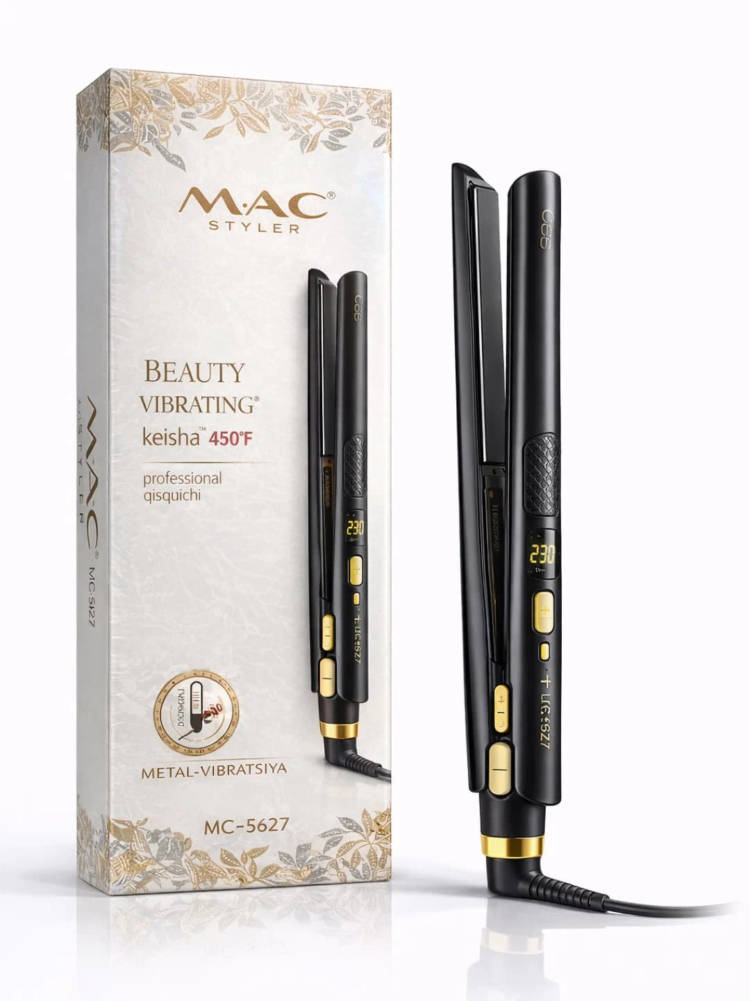 MAC Styler MC-5627 Hair Straightener, Metal, 230°C, LCD
