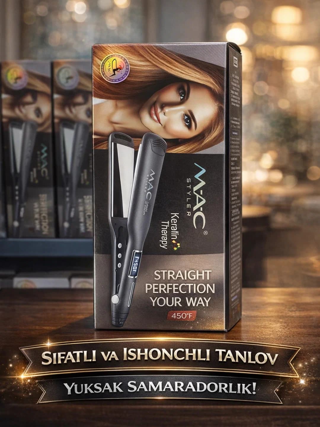 Выпрямитель для волос MAC Styler MC-5515, Keratin Therapy, 450°F