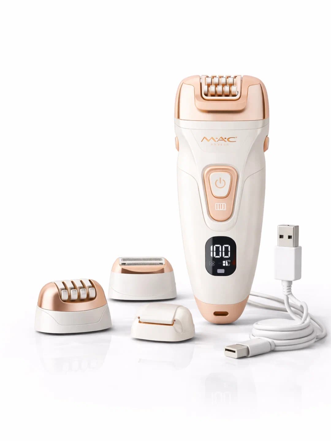 MAC Styler MC-7736 Epilator and Shaver, 3-in-1, USB, with Display