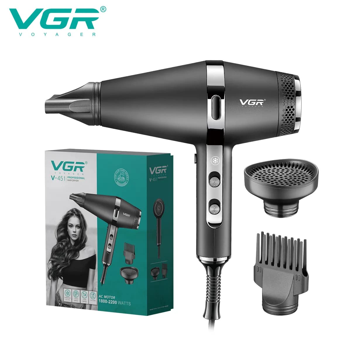Фен для волос VGR V-451