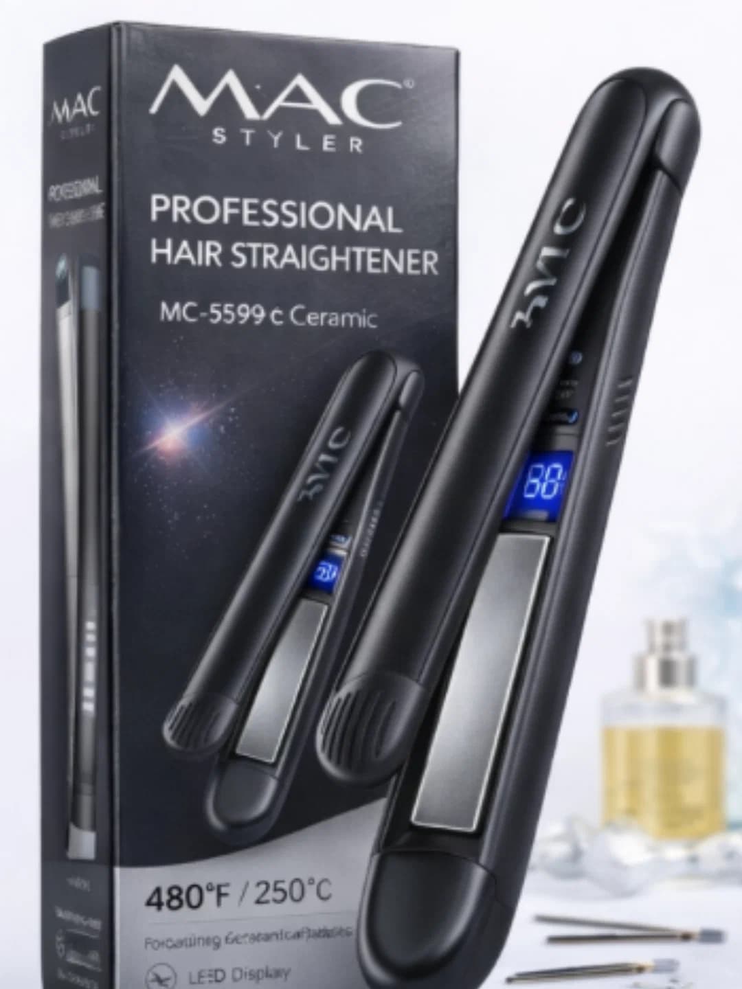 MAC Styler MC-5599E soch to'g'rilagich, keramik plastinkalar bilan
