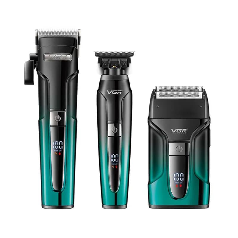 VGR V-694 Barber Combo 3-in-1 (Clipper + Trimmer + Foil Shaver)