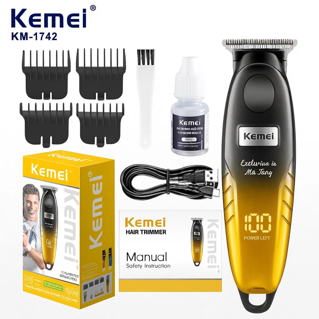 Kemei KM-1742 профессиональный триммер для волос и бороды