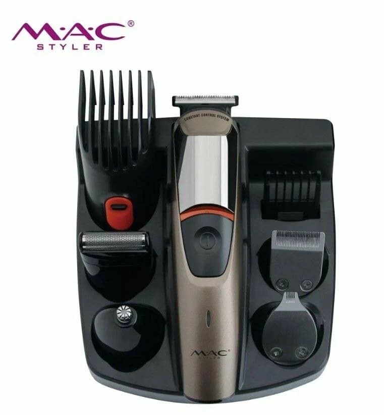 МАС МС-8012 Машинка для стрижки 7 в 1, для волос и бороды, USB, дисплей